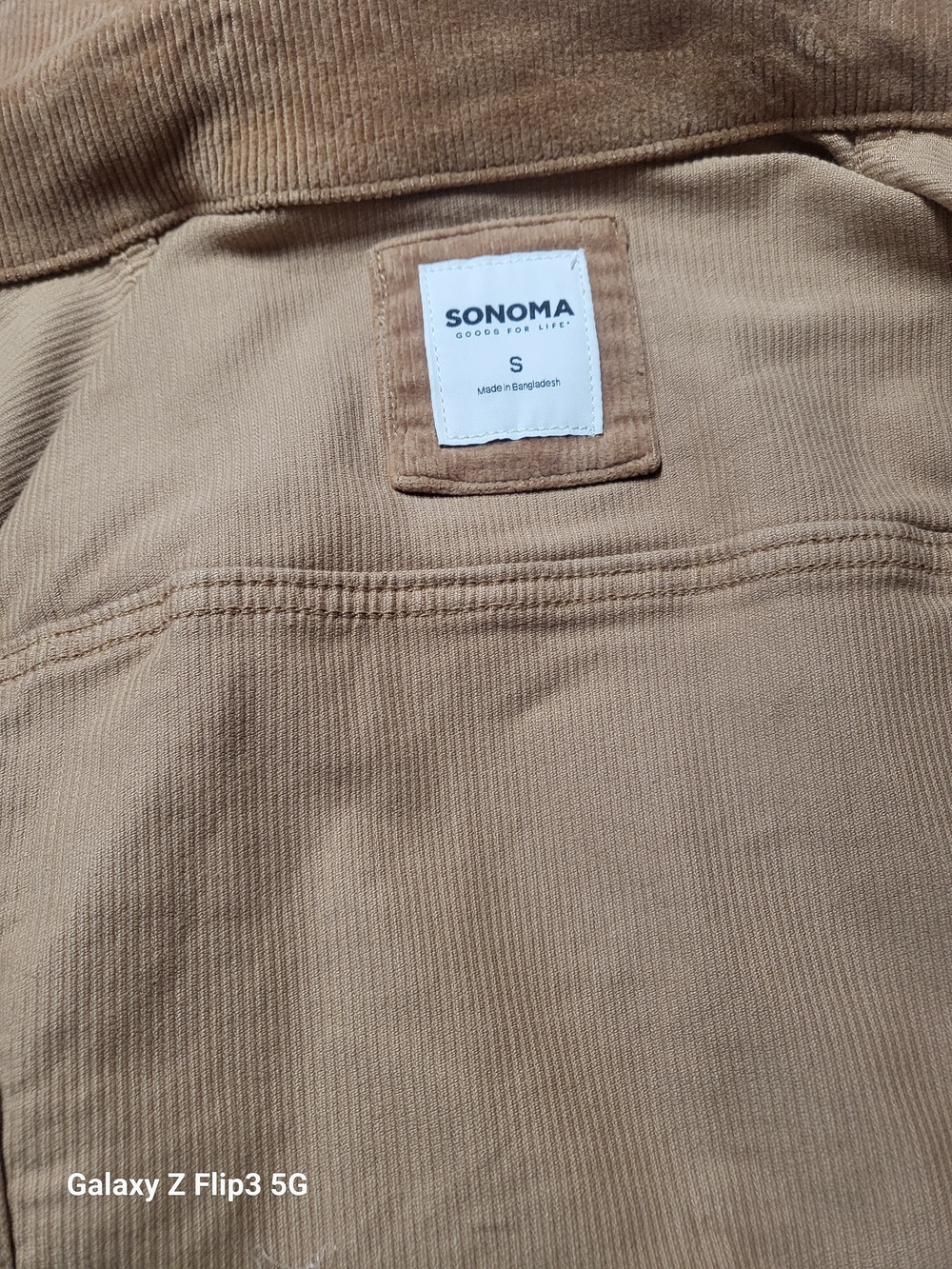Sonoma Goods For Life Women's Corduroy Jacket - Tan Brown (Small)​ - Picture 7 of 9